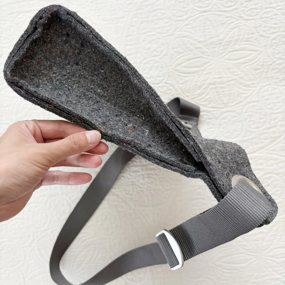 Ibex Reclaimed Wool Felt Bag, Gray